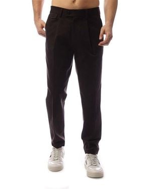 BOSS Front Pleated Trousers - Black
