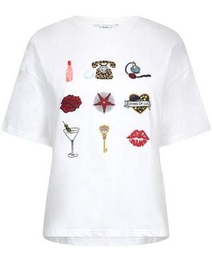 Never Fully Dressed Icons T-Shirt - White