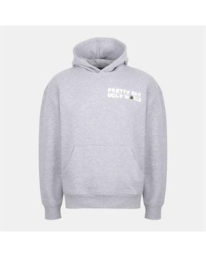 PRETTY BOY UGLY WORLD Over The Head Hoodie - Grey