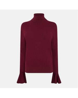 Ted Baker Fluted Slv Top - Red