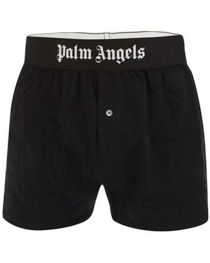 Palm Angels Long Boxers - Black