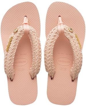 DOLCE & GABBANA X HAVAIANAS Boho Chunky Flip Flops - Natural