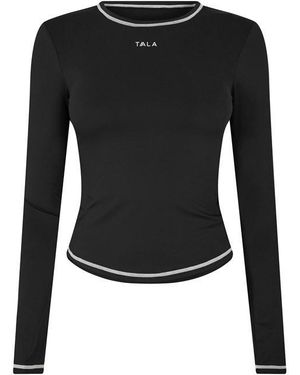 Tala Ultralite Ls Active Tee Contrast Stitch - Blue