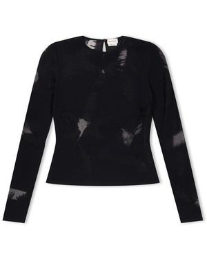 McQueen Feather Top - Black