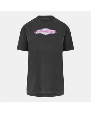 Off-White c/o Virgil Abloh Roses Wash Short Sleeve T-Shirt - Black