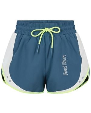Red Run Colourblock Running Shorts - Blue