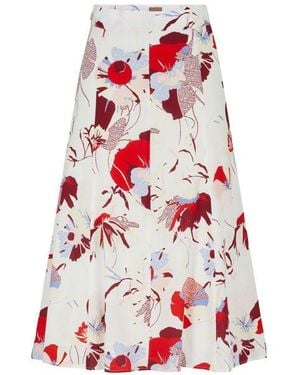 BOSS Vallua 10249270 01 Midi Skirt - Red
