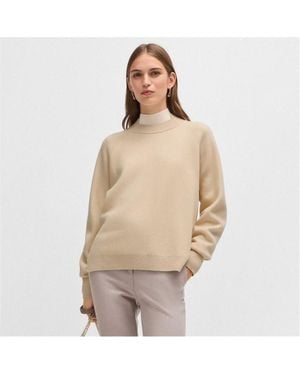 BOSS Fariola Knitted Jumper - Natural