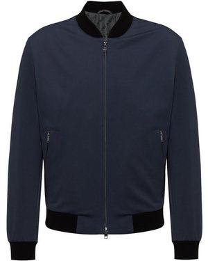 BOSS Solid Bomber Jacket in Blue for Men Lyst UK