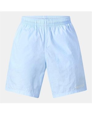 McQueen Alex Logo Quick-Dry Tailored Fit Swim Shorts - Blue