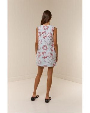 Palm Noosa Palm No Louis Dress Ld61 - Natural