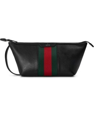 Gucci Web Wash Bag Sn63 - Black