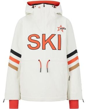 BOSS Weather-Resistant Insulated Ski Jacket - White