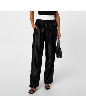 Alexander Wang Wide Leg Track Pant - Black