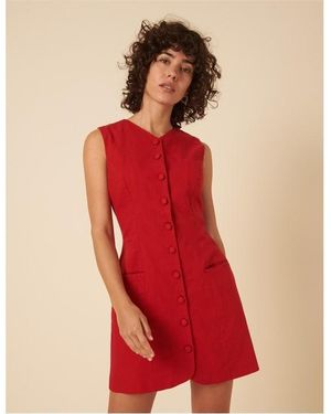 Nobody's Child Yana A-Line Dress - Red