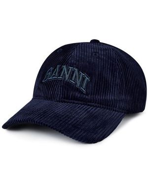 Ganni Cord Cap - Blue