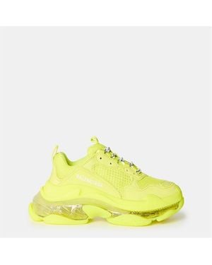Balenciaga Triple S Clear Sole Trainers - Yellow