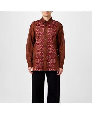 Dries Van Noten Croom Embroide Shirt - Red