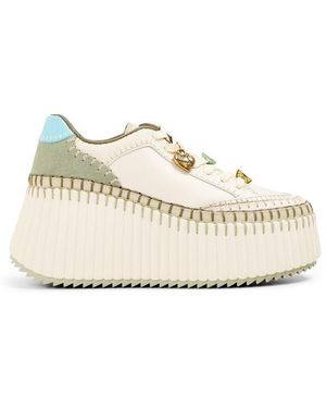 Chloé Platform Trainers - Natural