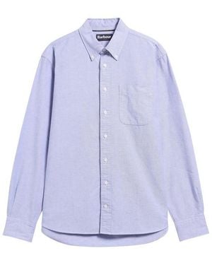 Barbour Authentic Cotton Long-Sleeve Oxford Shirt - Blue