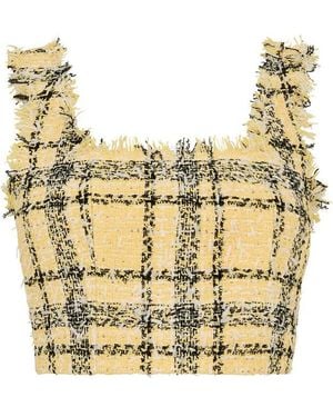 Balmain Tweed Top Ld54 - Metallic