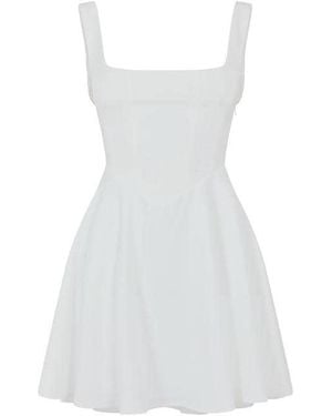 Odd Muse Square Neck Mini Dress - White
