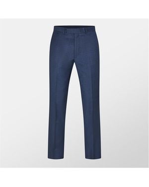 Ted Baker Crux Check Suit Trousers - Blue