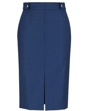 BOSS Vanorla Midi Skirt - Blue