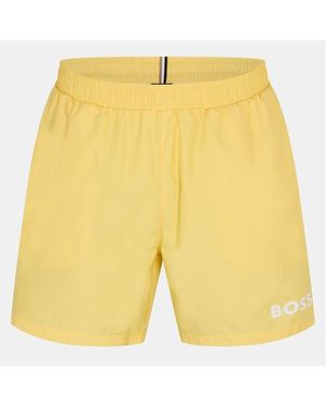 BOSS Dolphin Swim Shorts - Yellow