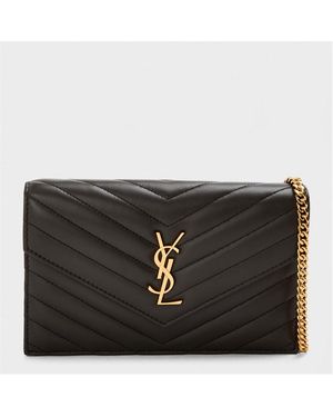 Saint Laurent Wallet On Chain - Black