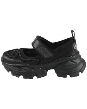 Buffalo Saturn Ballerina Vegan Ballet Court Shoes - Black