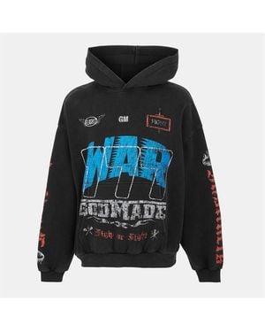 God Made Gm War Hoodie - Black