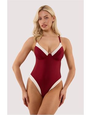 Wolf & Whistle Stasia And Ivory Fuller Bust Underwired Swims
