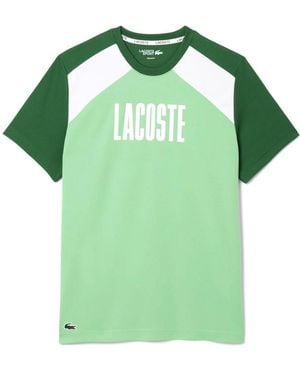 Lacoste Colour Block Short-Sleeve Crew-Neck T-Shirt - Green