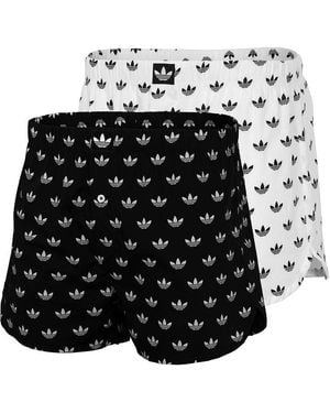 adidas Originals Woven Boxers 2 Pack - Black