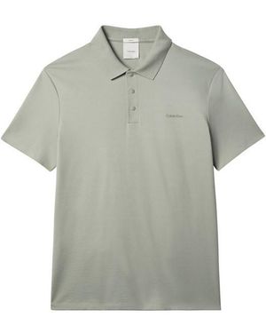 Calvin Klein Short Sleeve Polo Shirt - Grey