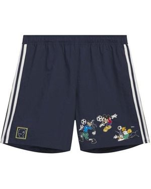 BRAIN DEAD X ADIDAS Woven Tracksuit Shorts - Blue