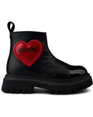 Moschino Heart Ankle Boots Infants - Black