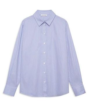 Anine Bing Essie Long Sleeve Plain Shirt - Black
