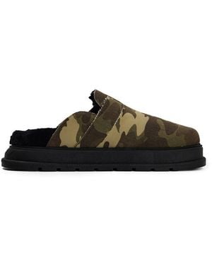 Cole Buxton Camo Mule Slippers - Black