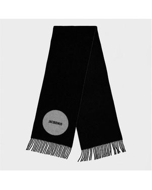 Jacquemus Knitted Scarf - Black