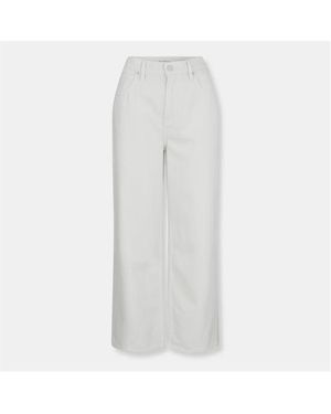 GOOD AMERICAN Structured Denim Straight Leg Jeans - White