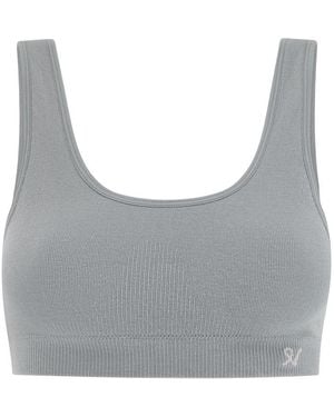 Nudea Seamless Crop Top Tencel Seamless - Grey