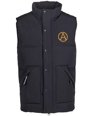 ARCTIC ARMY Sleeveless Stand Collar Gilet - Blue