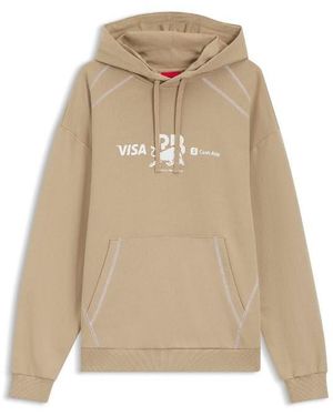 HUGO Vcarb Hoodie_01 - Natural