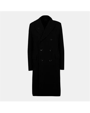 Tom Ford Double-Breasted Overcoat - Black