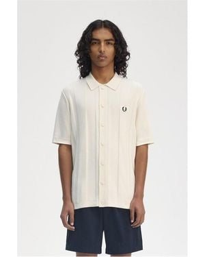 Fred Perry Short-Sleeve Plain Shirt - White
