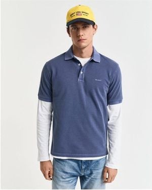 GANT Sunfaded Piqu¿ Polo Shirt - Blue