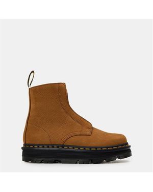 Dr. Martens Zebzag Laceless Slip On Boot - Brown
