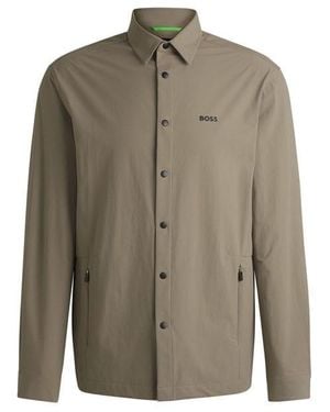 BOSS Basin Tech Overshirt - Green